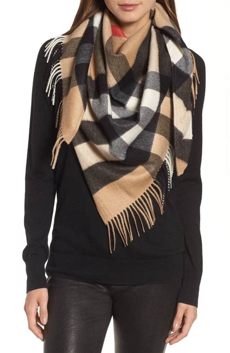 burberry cashmere scarf made in scotland|burberry check wool cashmere scarf.